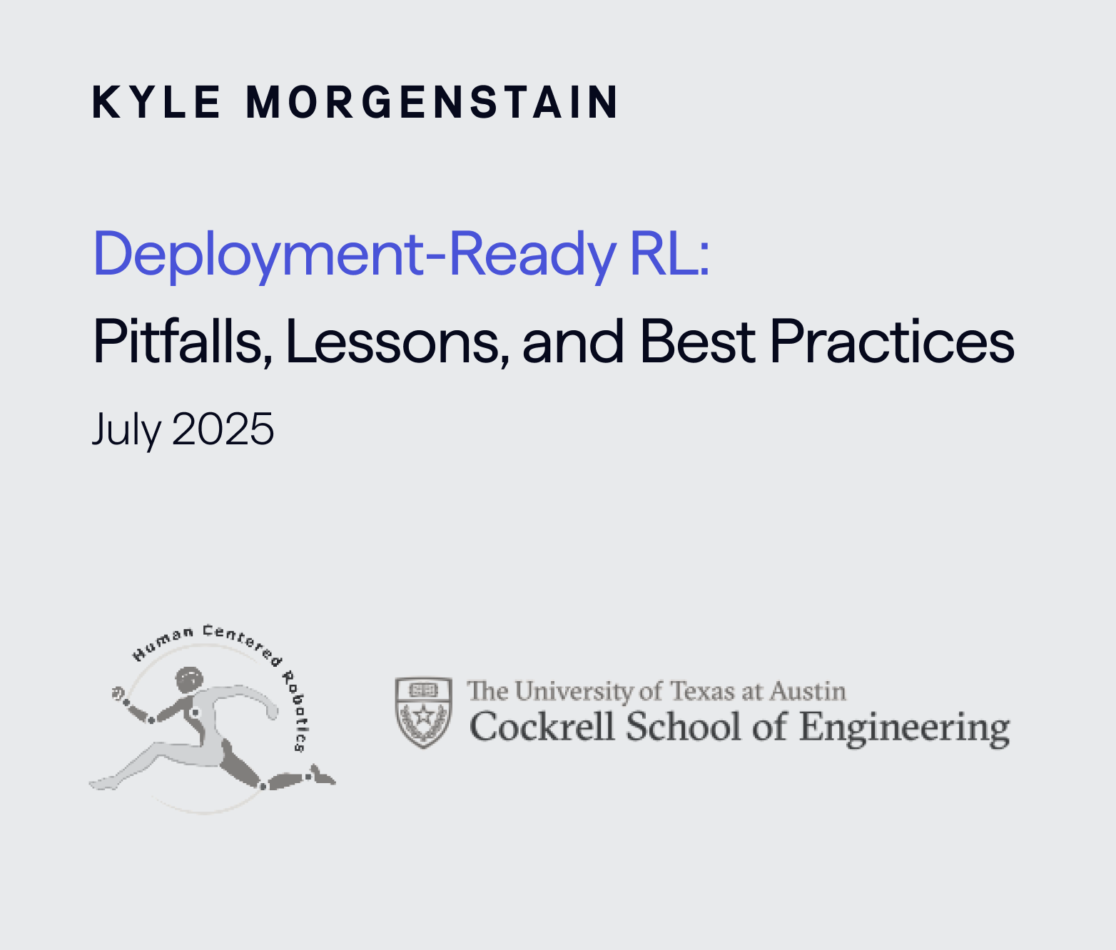 Deployment-Ready RL: Pitfalls, Lessons, and Best Practices